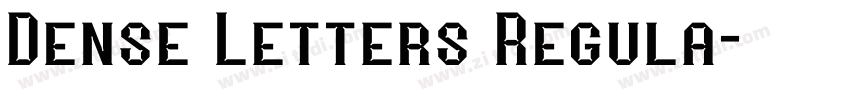 Dense Letters Regula字体转换 Dense Letters Regula字体转换